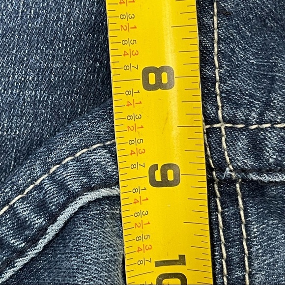 Southpole Embellished Pockets Women's Medium Wash Denim Jean Shorts Y2K - Picture 8 of 10